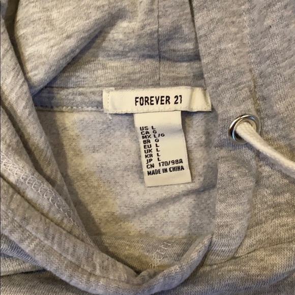 𝅺copy - Gray forever 21 hoodie H - Picture 3 of 6